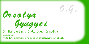 orsolya gyugyei business card